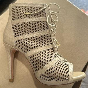 Joie lace up leather bootie